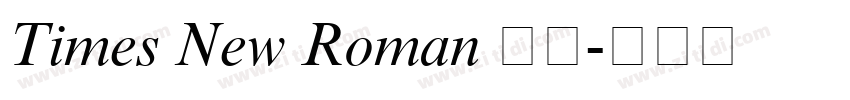 Times New Roman 常规字体转换